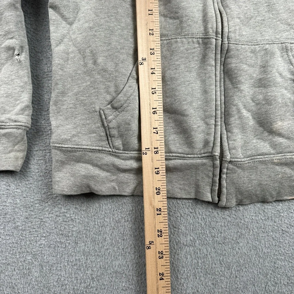 Polo Ralph Lauren Hoodie Kids L 14-16 Full Zip Gray Sweatshirt Pocket Distressed